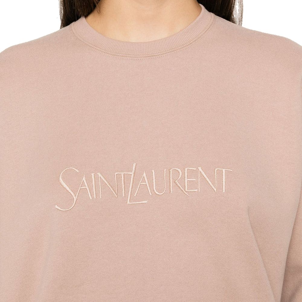 Saint Laurent Pink Cotton Sweatshirt
