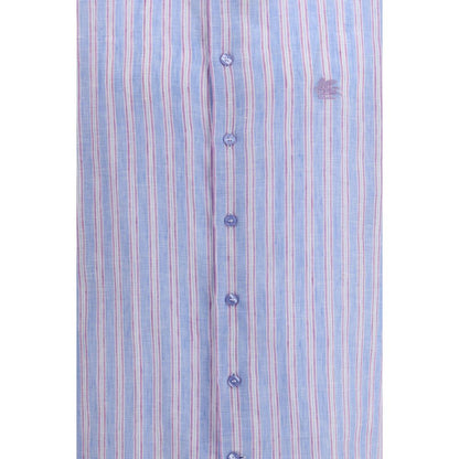 Etro Multicolor Linen Pattern Shirt