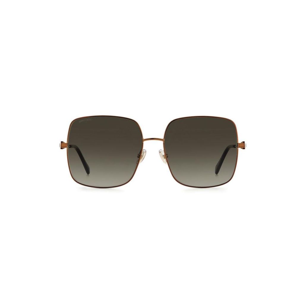 Jimmy Choo Women's Sunglasses – Brown Metal Frame, Grey Gradient Lenses