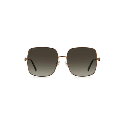 Jimmy Choo Women's Sunglasses – Brown Metal Frame, Grey Gradient Lenses