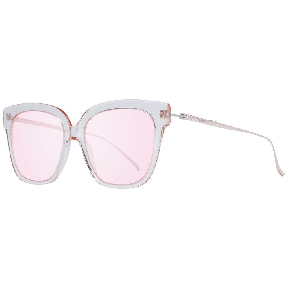 Scotch & Soda Women’s Sunglasses – Rose Full-Rim Frame, Rose Lenses