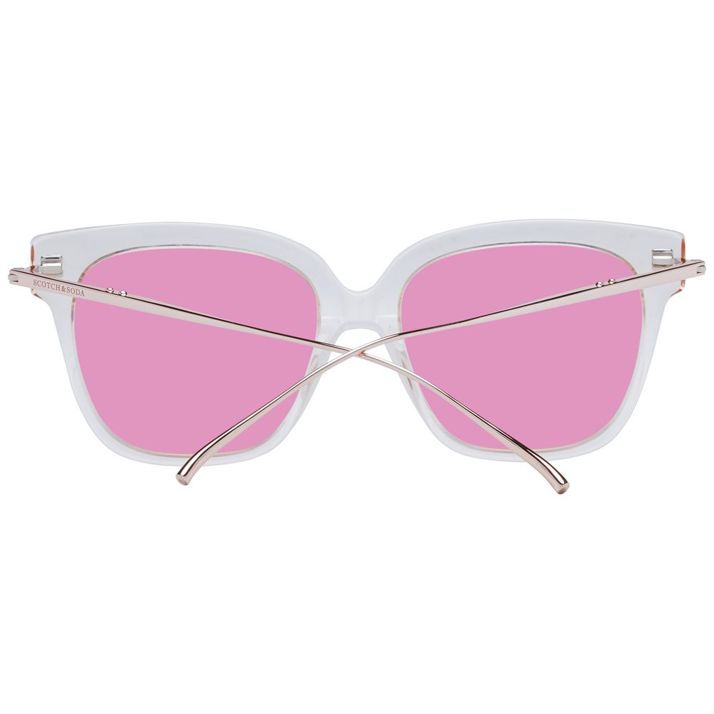 Scotch & Soda Women’s Sunglasses – Rose Full-Rim Frame, Rose Lenses