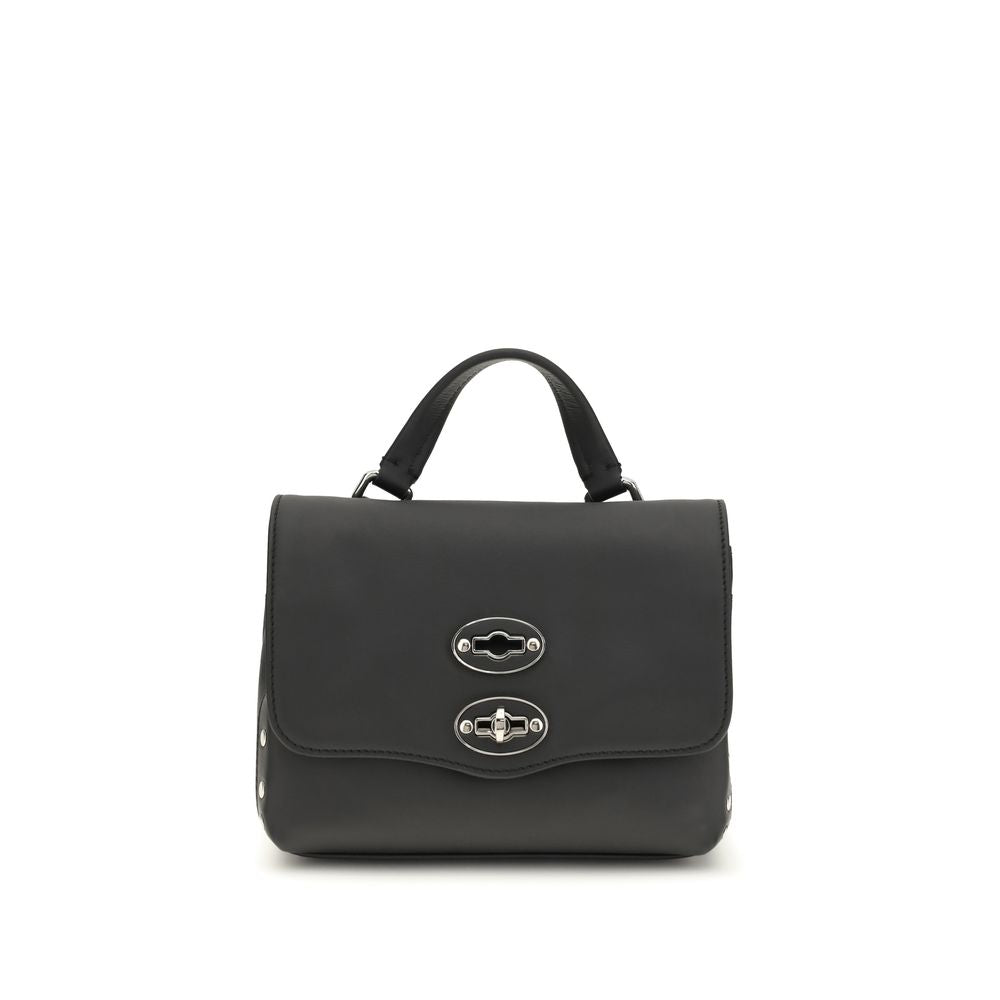 Zanellato Black Calf Leather Bos Taurus Handbag