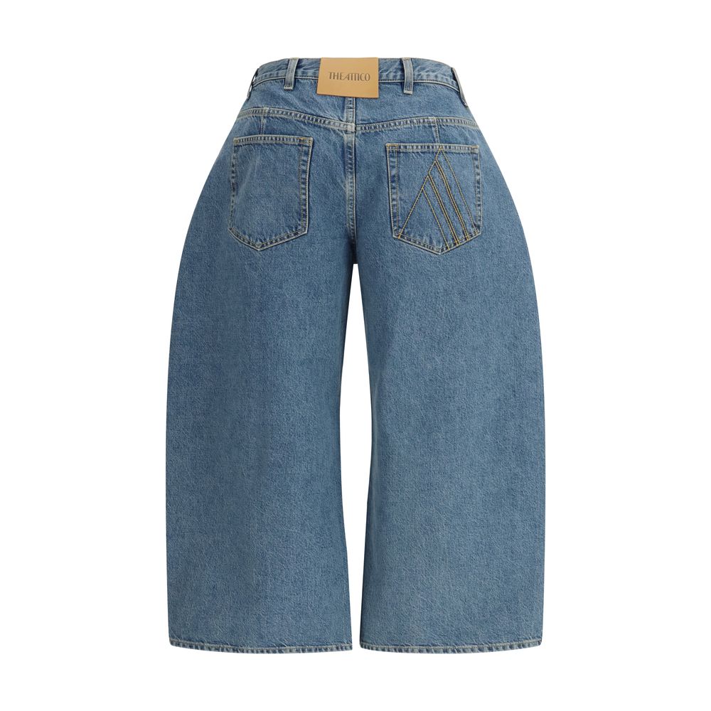 The Attico Blue Cotton Denim Jeans