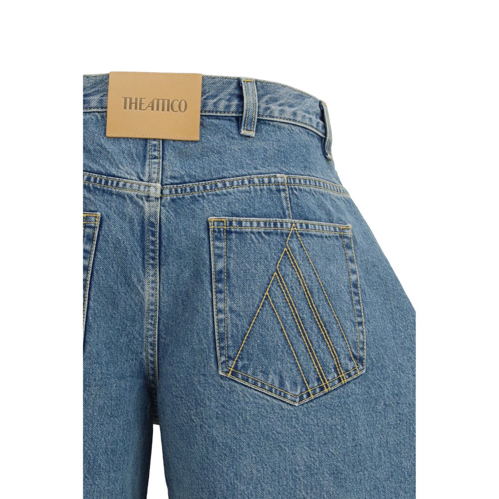 The Attico Blue Cotton Denim Jeans