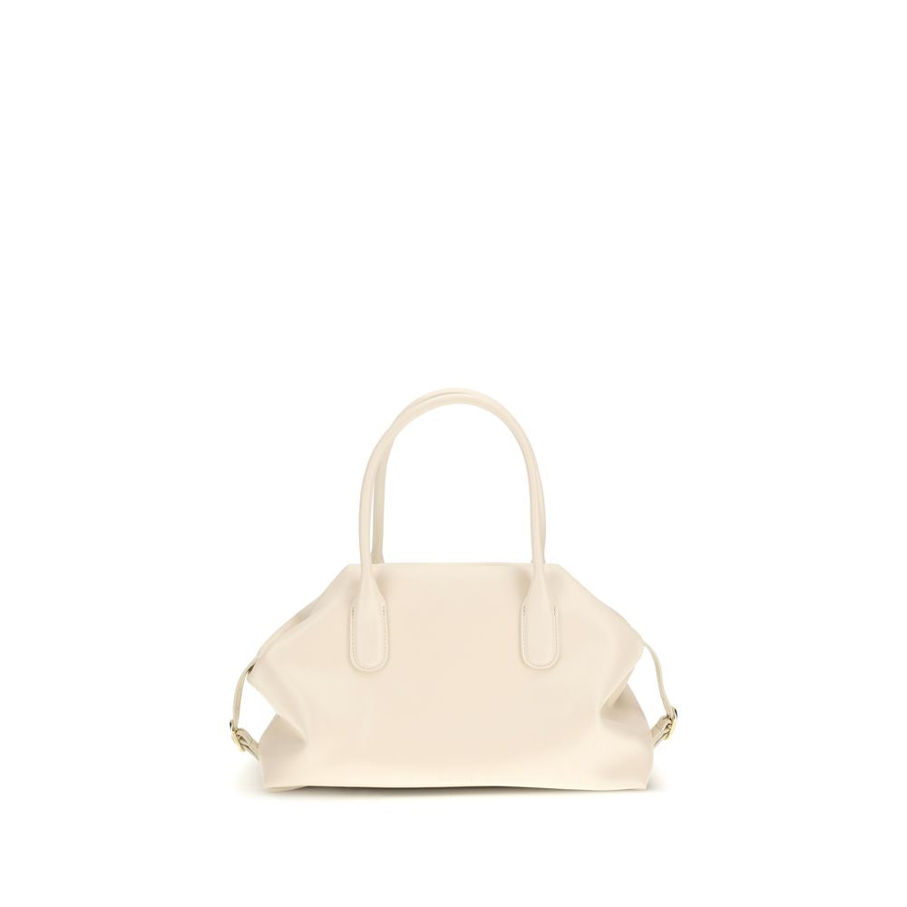 THEMOIRè Cream Other Fibres Shoulder Bag - Tallia Trank Medium