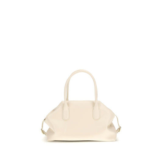 THEMOIRè Cream Other Fibres Shoulder Bag - Tallia Trank Medium
