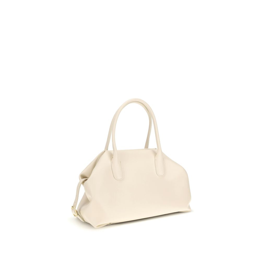 THEMOIRè Cream Other Fibres Shoulder Bag - Tallia Trank Medium
