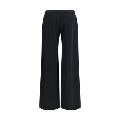 Off-White Black Cotton Casual Pants - The Bookish Regular Sweatpants