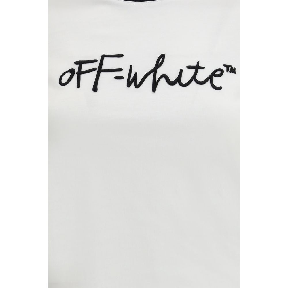 Off-White White Cotton Sportswear - The Script T-shirt