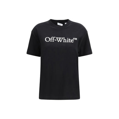 Off-White Black Cotton Sportswear - The Big Logo Bookish T-shirt