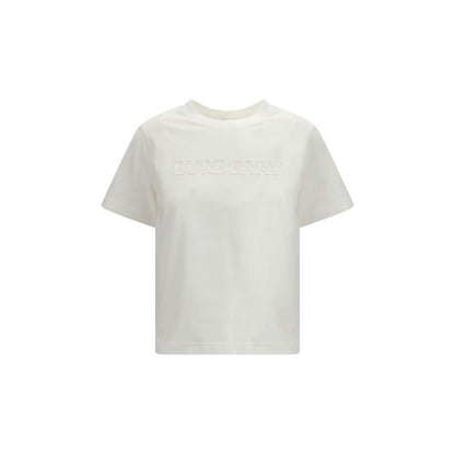 Burberry White Cotton Sportswear Logo T-Shirt