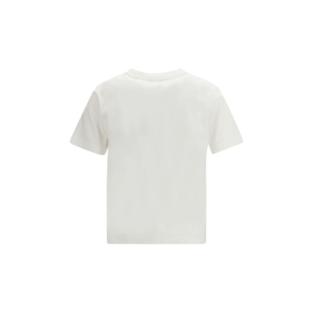 Burberry White Cotton Sportswear Logo T-Shirt