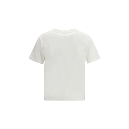 Burberry White Cotton Sportswear Logo T-Shirt