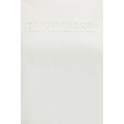 Burberry White Cotton Sportswear Logo T-Shirt