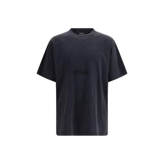 Balenciaga Twisted Cotton T-Shirt - Black