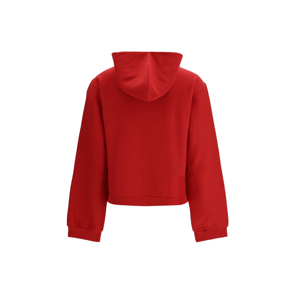Balenciaga Red Laurel Classic Zip-Up Hoodie