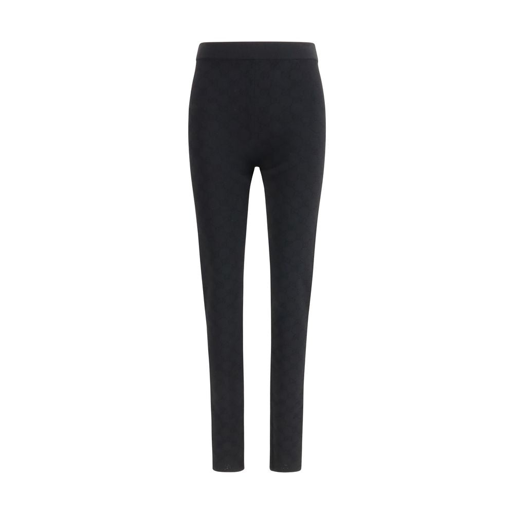 Gucci Black Viscose Leggings - Embrace Elegance and Modernity