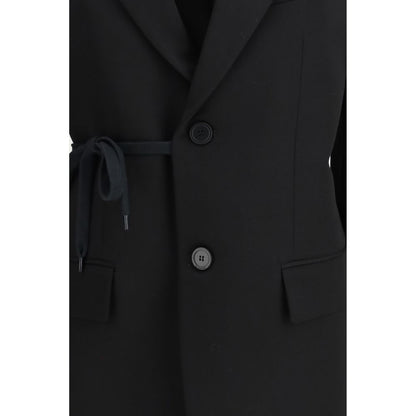 Balenciaga Black Barathea Wool Tailored Jacket