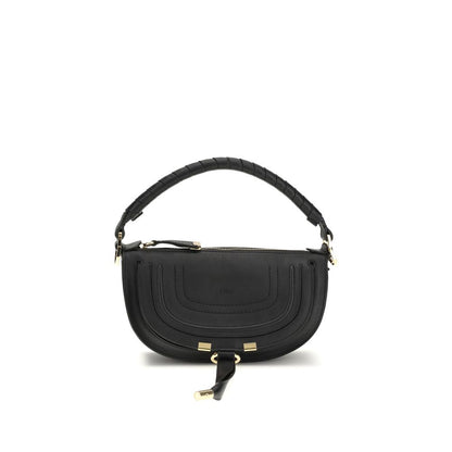 Chloé Black Calf Leather Marcie Mini Shoulder Bag