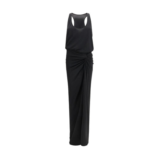 The Andamane Black Polyester Long Dress - Juno Maxi Dress