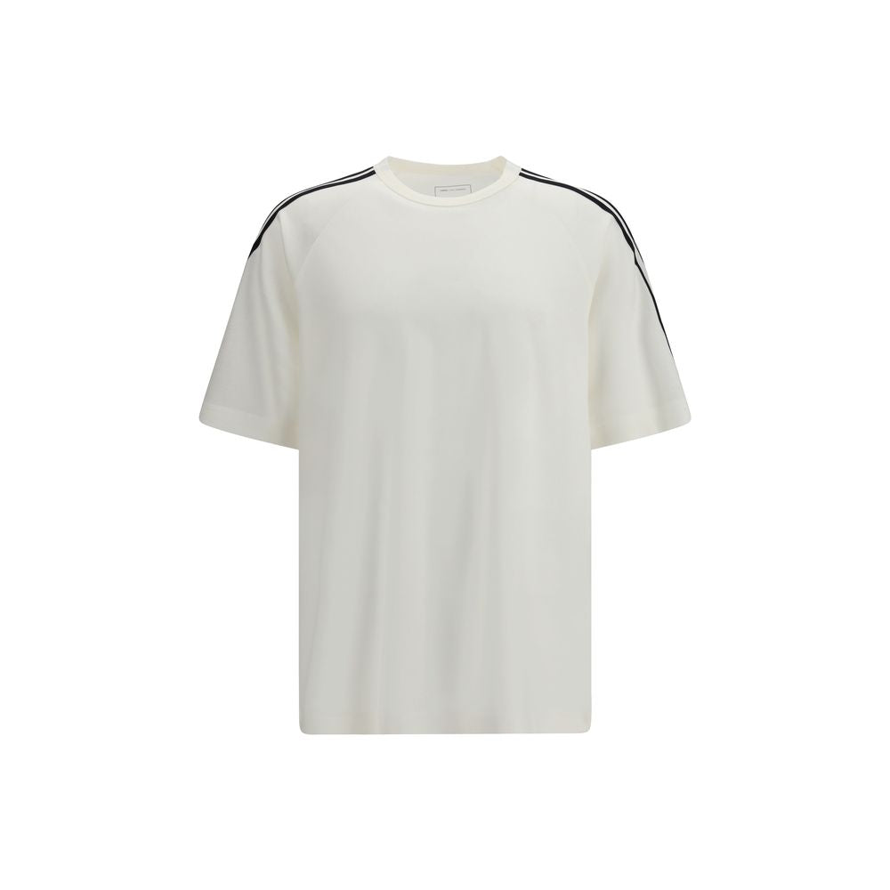 Y-3 Cream Lyocell Sportswear Short Sleeve 3-Stripes T-shirt