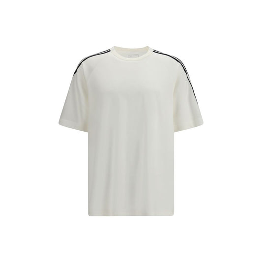 Y-3 Cream Lyocell Sportswear Short Sleeve 3-Stripes T-shirt