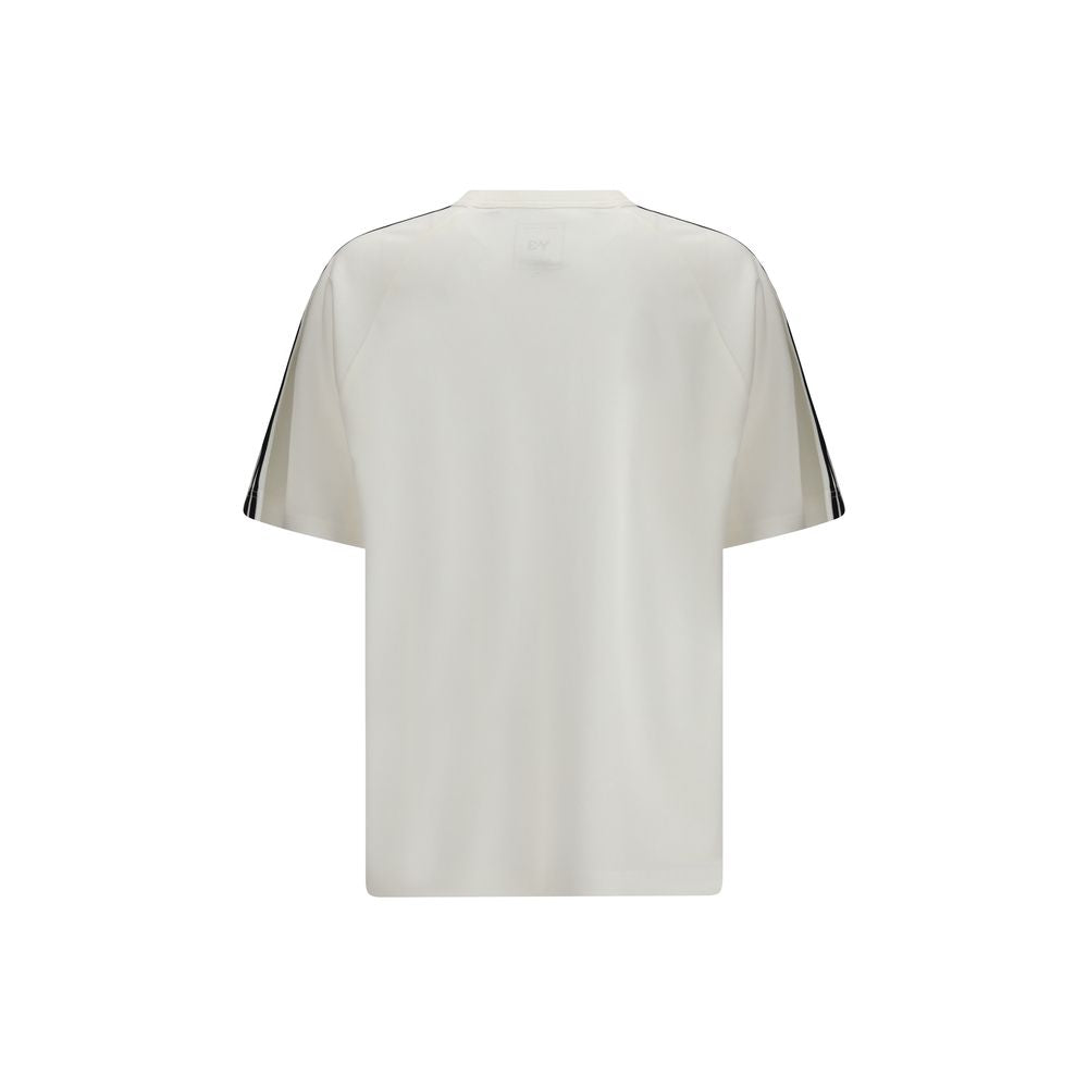 Y-3 Cream Lyocell Sportswear Short Sleeve 3-Stripes T-shirt