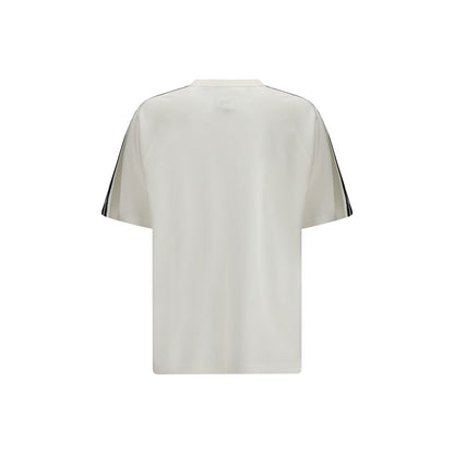 Y-3 Cream Lyocell Sportswear Short Sleeve 3-Stripes T-shirt