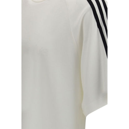 Y-3 Cream Lyocell Sportswear Short Sleeve 3-Stripes T-shirt