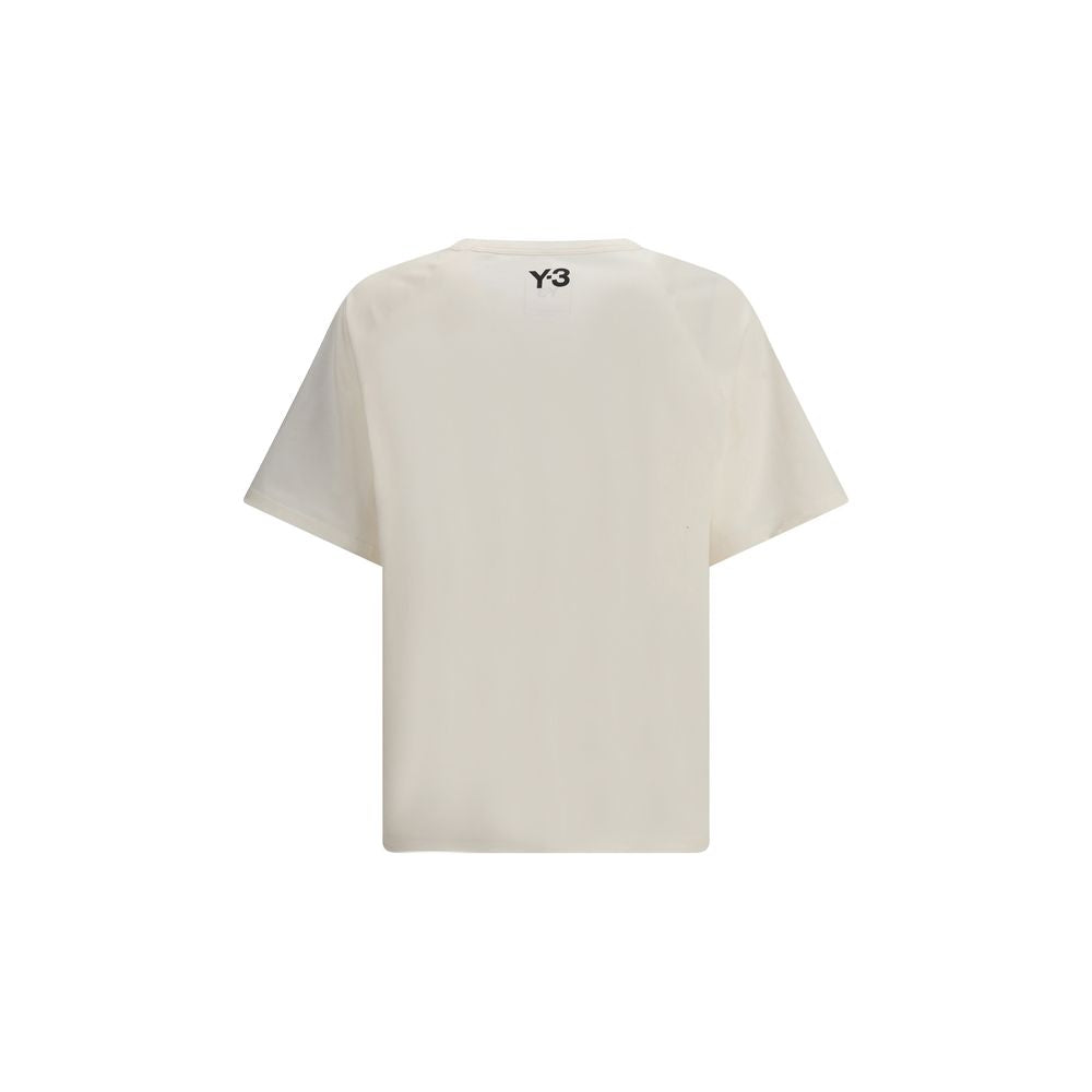 Y-3 Cream Cotton Sportswear T-Shirt