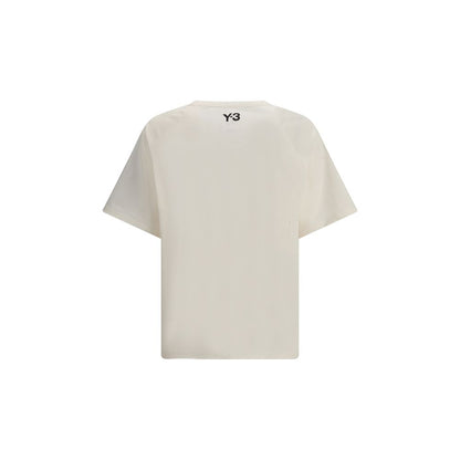 Y-3 Cream Cotton Sportswear T-Shirt