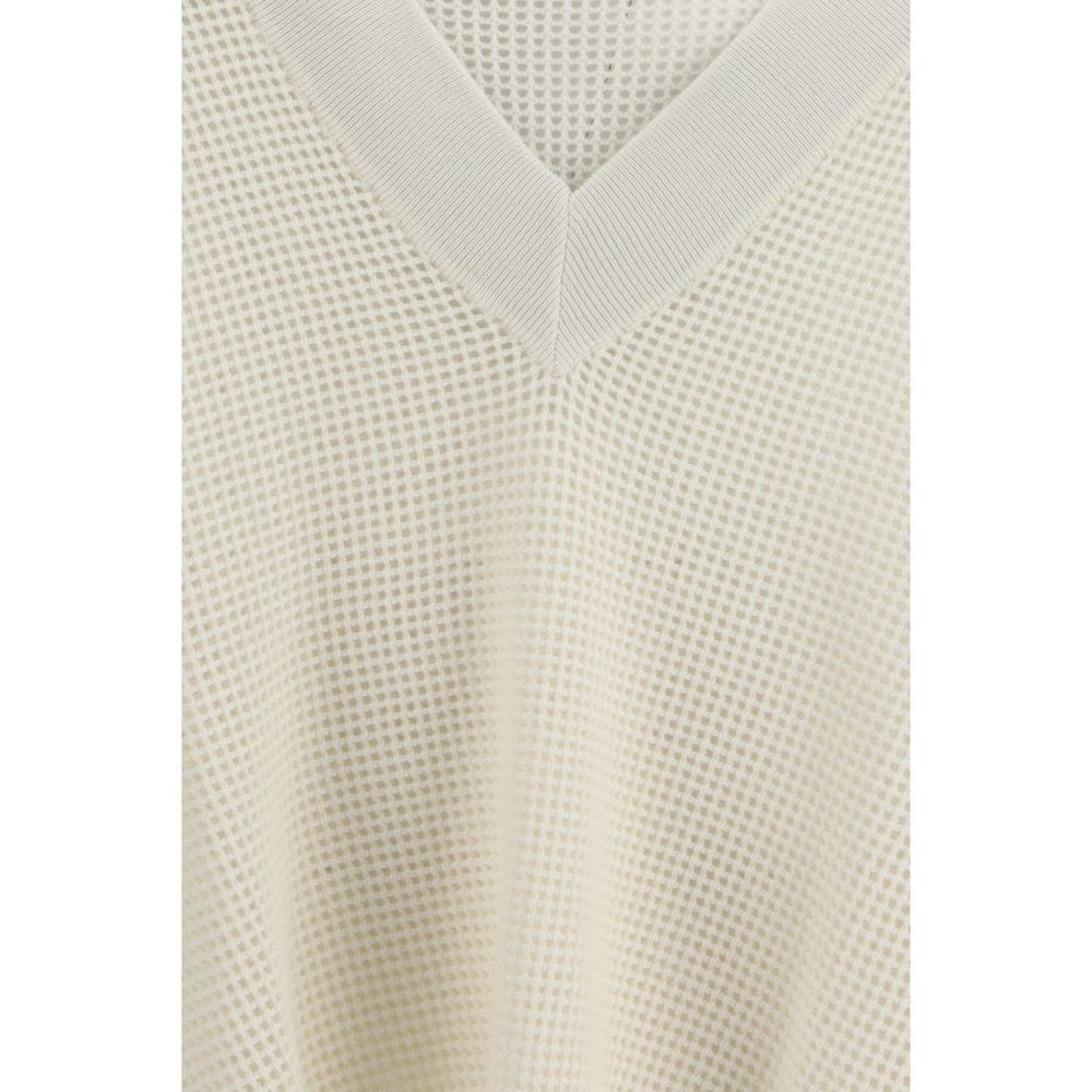Brunello Cucinelli Cream Cashmere Sweater