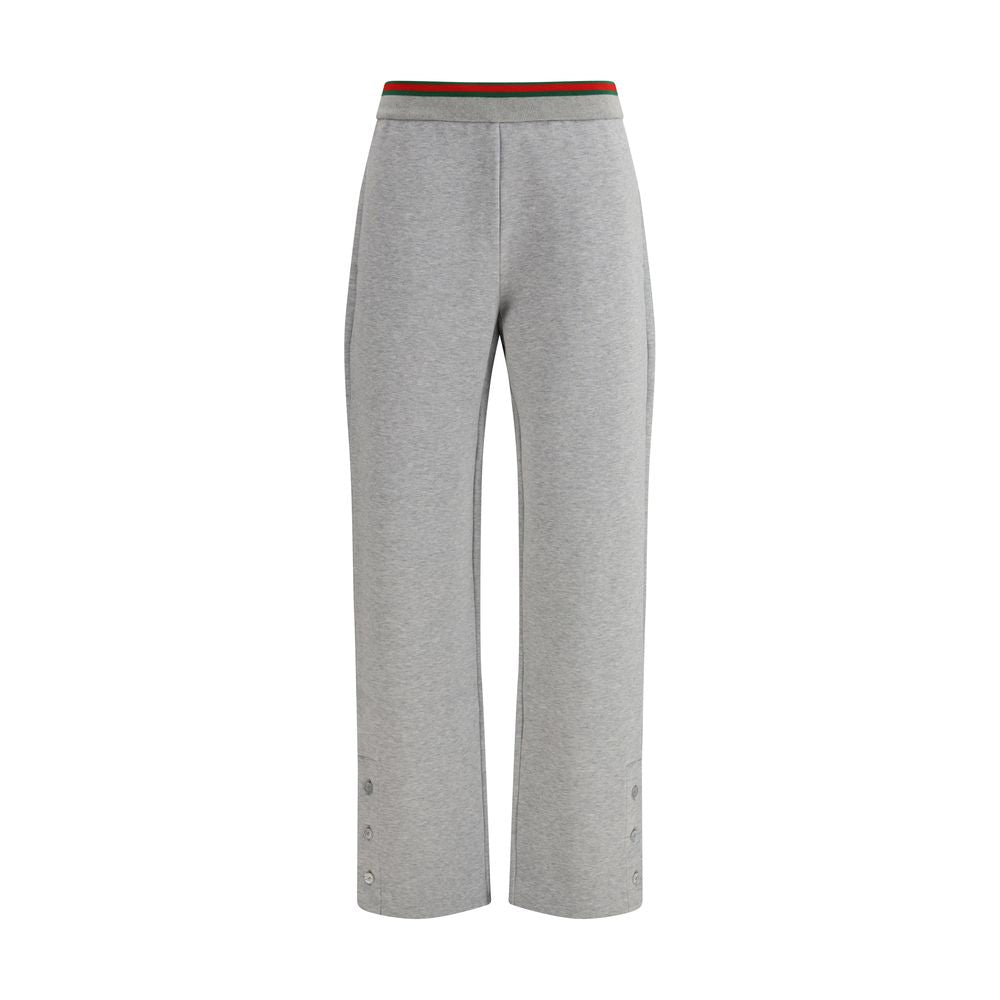 Gucci Gray Cotton Casual Pants - Effortless Luxury Redefined