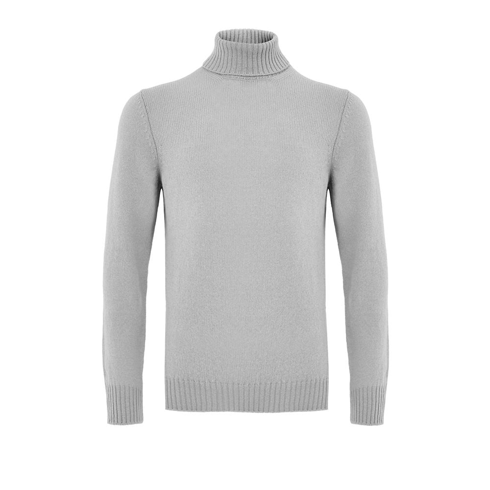 Gran Sasso Gray Wool Turtleneck Sweater