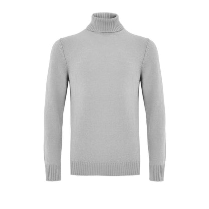 Gran Sasso Gray Wool Turtleneck Sweater