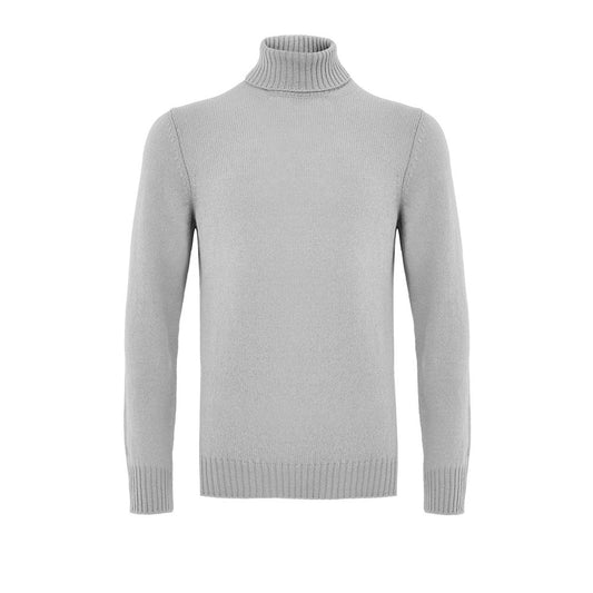 Gran Sasso Gray Wool Turtleneck Sweater