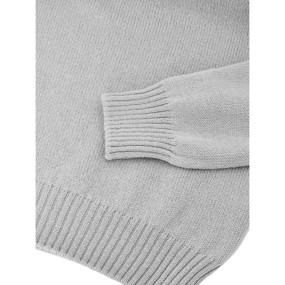 Gran Sasso Gray Wool Turtleneck Sweater