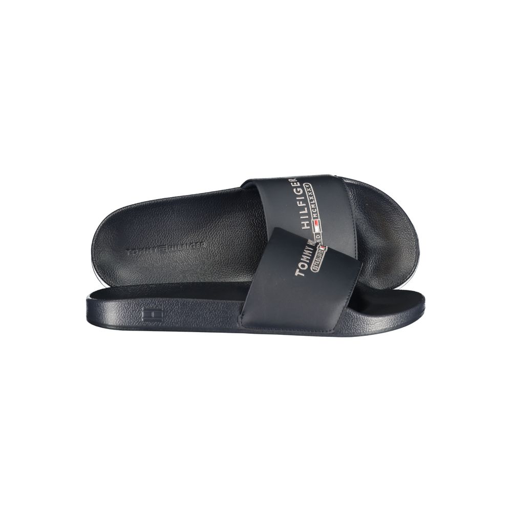 Tommy Hilfiger Blue Polyurethane Men's Pool Sliders