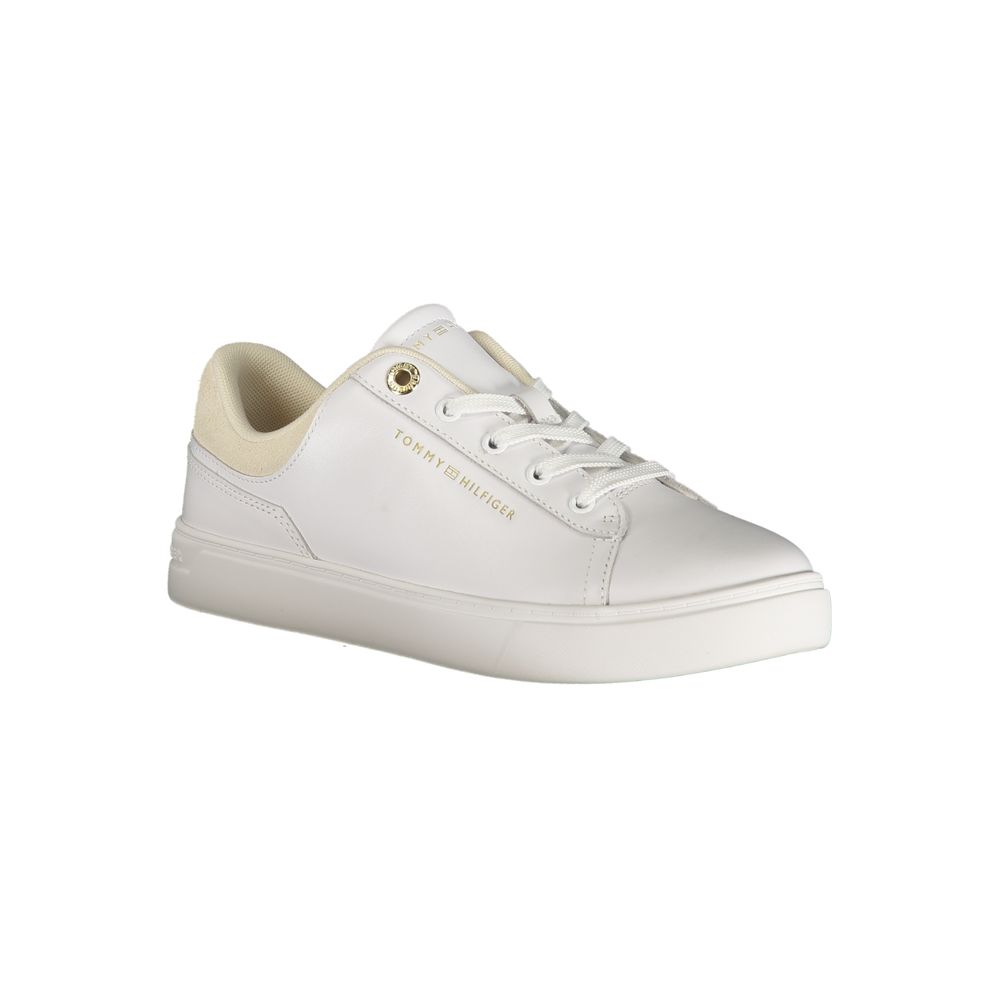 Tommy Hilfiger Bianco Polyurethane Women Sneaker