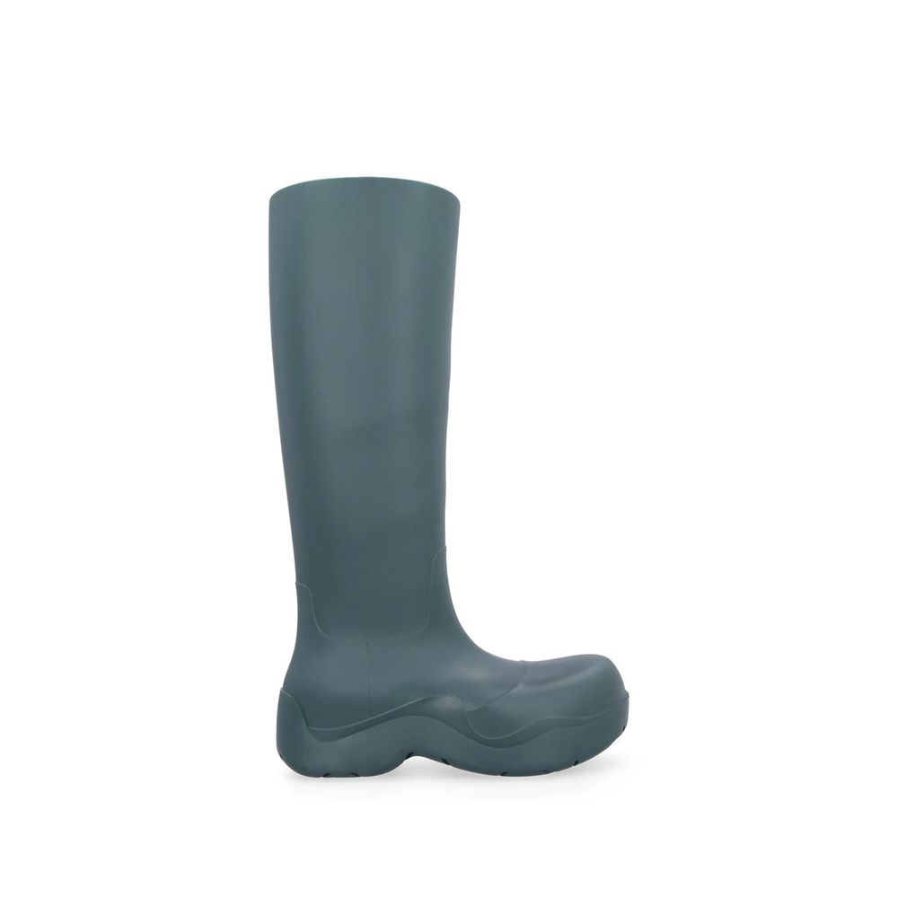 Bottega Veneta Green Rubber Rain Boots