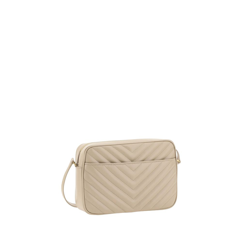 Saint Laurent Beige LouLou Calf Leather Shoulder Bag