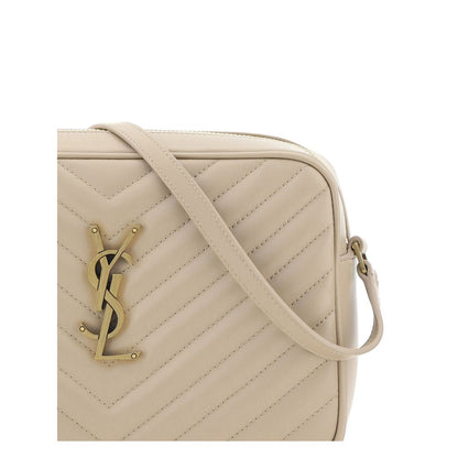 Saint Laurent Beige LouLou Calf Leather Shoulder Bag