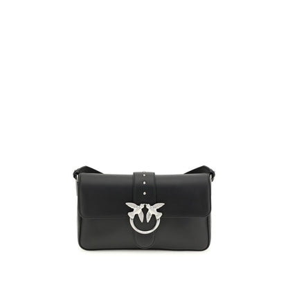 PINKO Black Leather Wallet - The Love One Shoulder Bag
