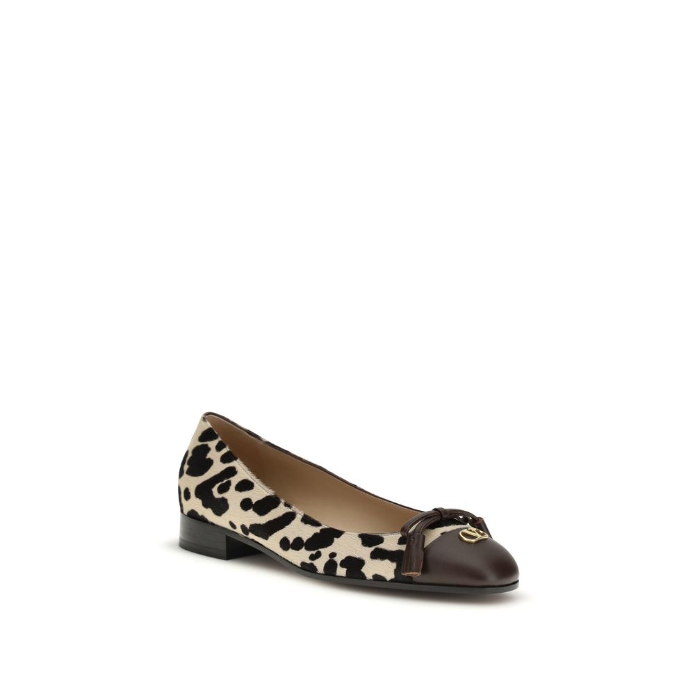 Valentino Garavani Leopard Valet Du Roi Ballet Flats