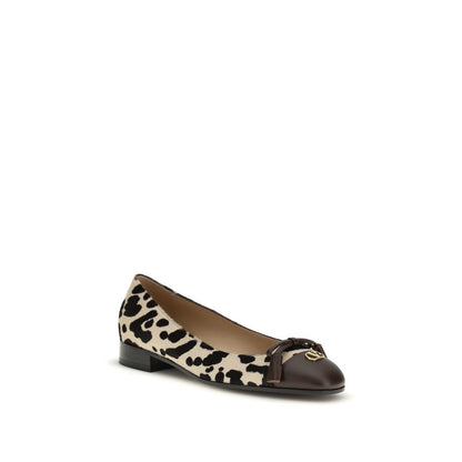 Valentino Garavani Leopard Valet Du Roi Ballet Flats