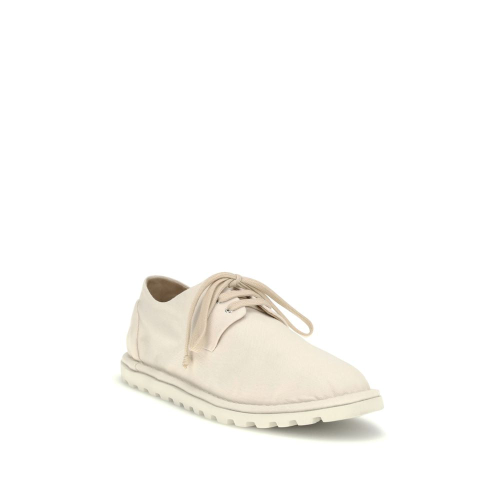 Marsèll Sancrispa Derby Lace-Ups in White Cotton