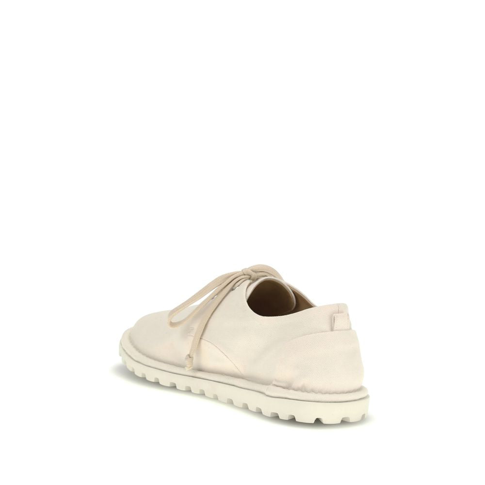 Marsèll Sancrispa Derby Lace-Ups in White Cotton