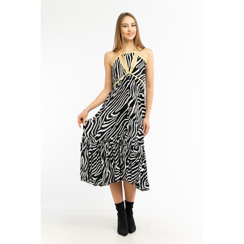 Patrizia Pepe Black Viscose Casual Dress IT38 IT40