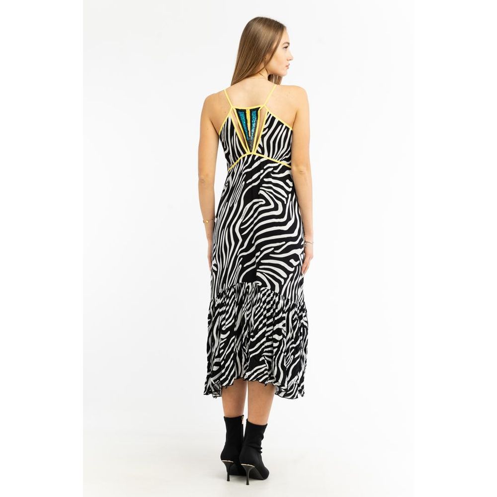 Patrizia Pepe Black Viscose Casual Dress IT38 IT40